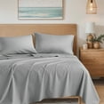 thumbnail image 1 of Regency Heights Cotton 144TC Twin 100% Cotton Solid Sheet Set in Dark Gray, 1 of 10