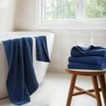 thumbnail image 1 of Regency Heights 4-Piece Quick Dry Cotton Bath Towels, Soft & Ultra Absorbent, Indigo, Oversized Towel Set, 1 of 8