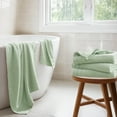thumbnail image 1 of Regency Heights 4-Piece Quick Dry Cotton Bath Towels, Soft & Ultra Absorbent, Seafoam, Oversized Towel Set, 1 of 8