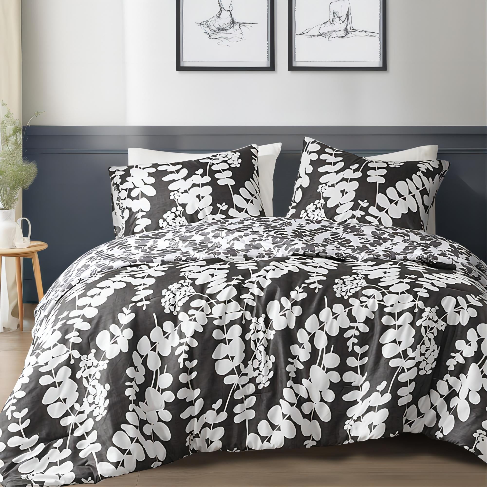 Regency Heights Full/Queen Floral Comforter Sets Reversible 3 Piece Extra Soft Bedding with