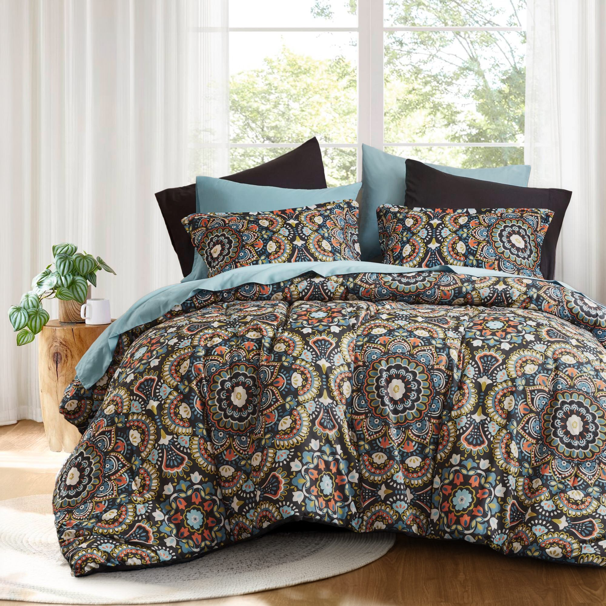 Regency Heights Full Size Comforter Set 9 Piece Bed Bag Full Black Bedding Comforter Set Comforter Flat Sheets Fitted Sheets Side Pockets: An Honest Look