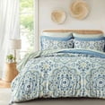 thumbnail image 1 of Regency Heights Full Size Comforter Set, 9-Piece Bed in a Bag Full, Green Bedding Comforter Set with Comforter, Flat Sheets, Fitted Sheets with Side Pockets, 1 of 7
