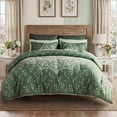 thumbnail image 1 of Regency Heights Full Size Comforter Sets, Olive Bed in a Bag Full, 9 Pieces Bedding Comforter Set with Bed Sheets and Side Pockets, 1 of 9