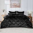thumbnail image 1 of Regency Heights King/Cal King Size Comforter Sets, Velvet Bedding Comforter Set for All Seasons, Black Bedding Set with Decor Pillow, 1 of 8