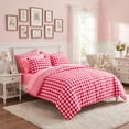 thumbnail image 1 of Regency Heights King Size Bed in a Bag, 9 Pieces Red Plaid Comforter Set with Sheets and Side Pockets, Reversible Bedding Sets for All Seasons, 1 of 11