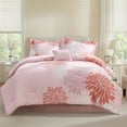 thumbnail image 1 of Regency Heights King Size Comforter Set, 5-Piece Floral Bedding Set for All Season, Pink Comforter Set King with Bed Skirt, 1 of 10