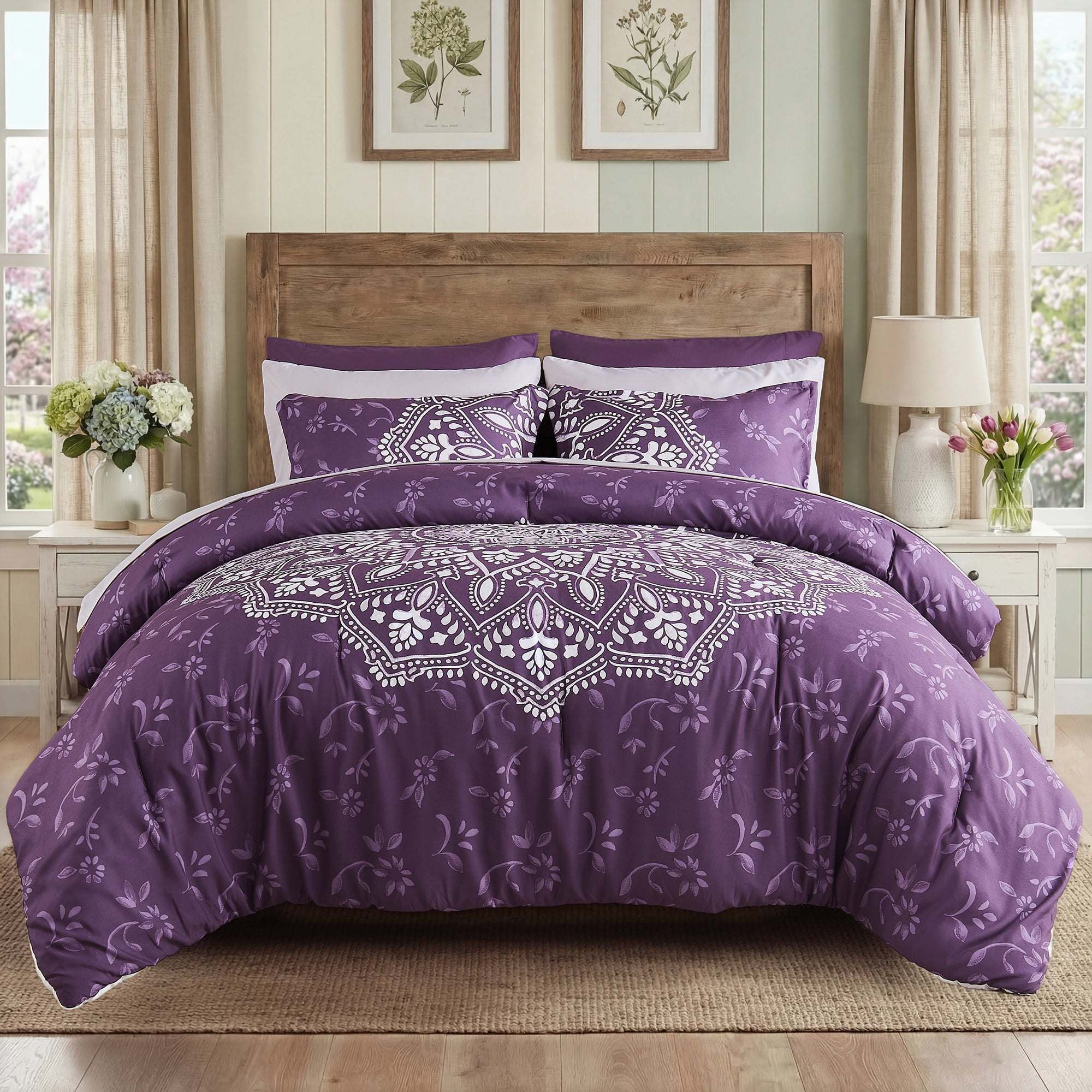 Purple King Size Comforter Setsnull