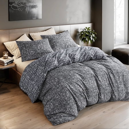 Regency Heights Maca Comforter Sets, Floral Print, Reversible, Gray, Queen Size