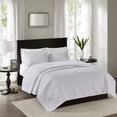 thumbnail image 1 of Madison Park Quebec Full/Queen 3 Piece Reversible Quilt Set - White, 1 of 8