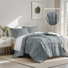 Celine Linen 10-PIECE Bed-in-a-Bag Pleated Comforter Set