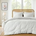 thumbnail image 1 of Regency Heights Queen Duvet Cover Set, Soft Washed Pleated Duvet Cover Queen, 3-Piece Bedding Set with Pillow Shams, White, 1 of 11