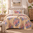 thumbnail image 1 of Regency Heights Quilt Set Twin Size, Yellow Floral Bedspread, Reversible Coverlet Set, 2-Piece Quilted Bedding Set with Shams for All Season, 1 of 11