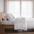 thumbnail image 1 of Regency Heights Twin Size Cotton Flannel Sheet Set, 3-Piece Flannel Bed Sheets Twin, 100% Cotton Bed Sheets Set with Deep Pocket, White Village Print, 1 of 6