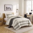 thumbnail image 1 of Regency Heights 2-Piece Comforter Sets, Reversible Striped Comforter Set for Dorm, Lightweight All Season Bedding Set with Pillow Shams,Twin/Twin XL, Neutral, 1 of 8