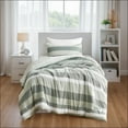 thumbnail image 1 of Regency Heights Twin XL Comforter Set, Reversible Striped Twin Size Comforter Set, Sage Green, 2-Piece, 1 of 10