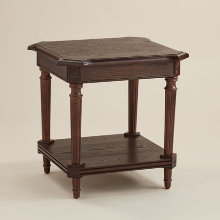 Regency Hill Pullman 22" Wide Distressed Walnut Wood Square End Table
