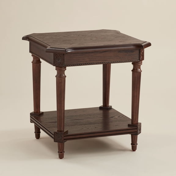 Regency Hill Pullman 22" Wide Distressed Walnut Wood Square End Table
