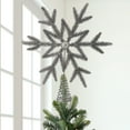 thumbnail image 1 of Regency International 14.5" Glitter Evergreen Tree Topper, 1 of 4