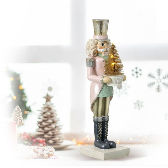 Regency International 15" Resin Sweet Dreams Nutcracker W/Tree" - Pastel