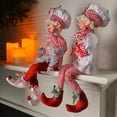 thumbnail image 1 of Regency International 17" Fabric Bendable Candy Chef Elf , Set of 2 Assortment, 1 of 2