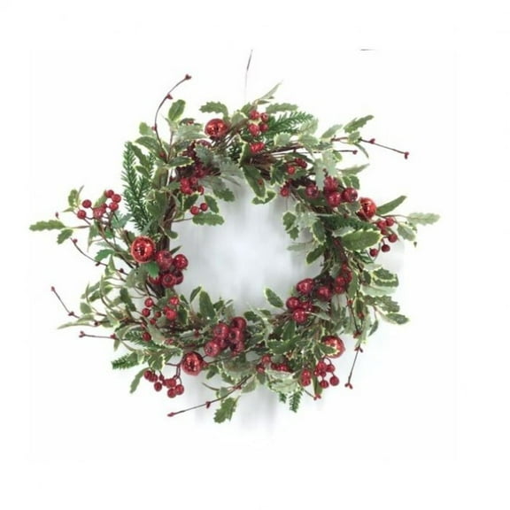 Regency International 24" Berry/Holly/Jingle Bell Wreath