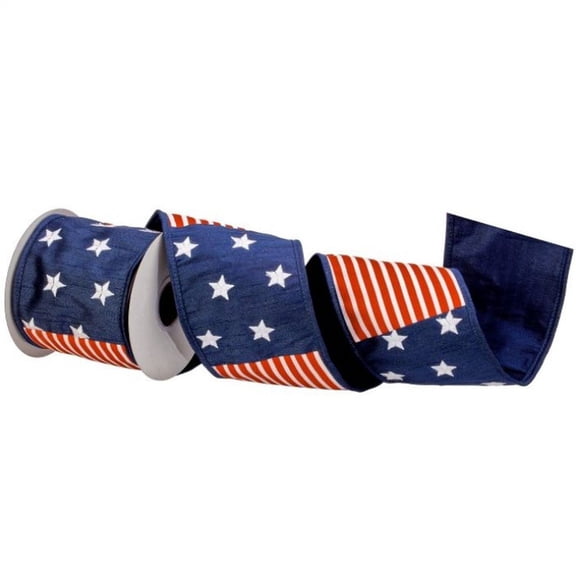 Regency International 4" X 5Y Americana Dupion Fused Ribbon