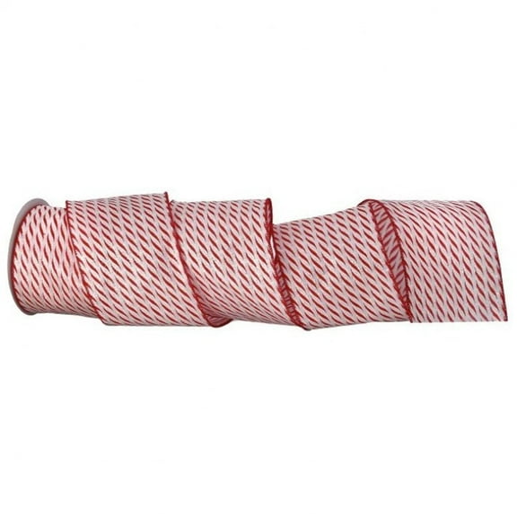 Regency International 4"X10Y Peppermint Stick Ribbon