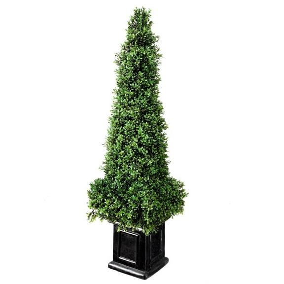 Regency International 46" Plastic Boxwood Obelisk Square Pot