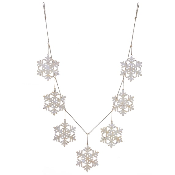 Regency International 74" Metal Snowflake Garland