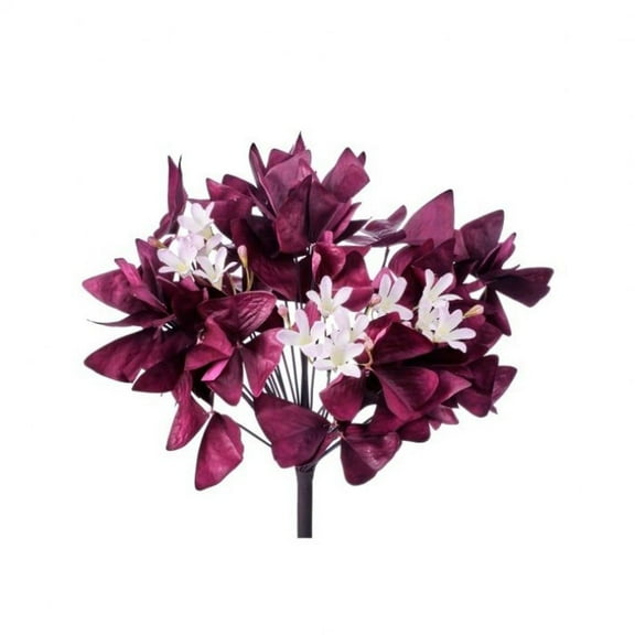 Regency International Foliage Greenery Oxalis Bush Large, Merlot