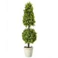 thumbnail image 1 of Regency International Foliage Greenery Spring Boxwood Ball Cone Topiary, 36", 1 of 3