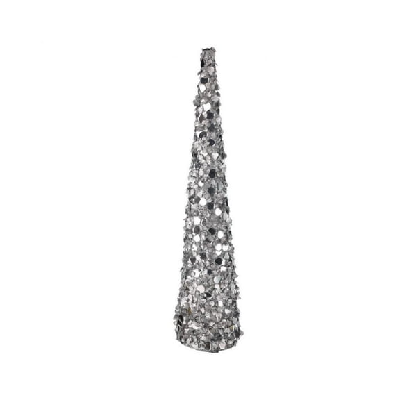Regency International Glamor Sequined Cone Tree, 24 inches, Gold