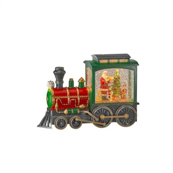 Regency International LED Santa Express Train USB Figurine, 10-Inch, Holiday Multicolor