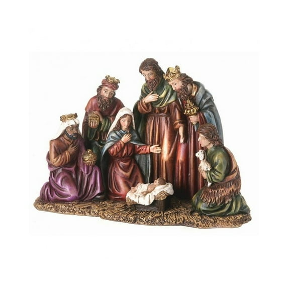 Regency International Nativity Piece, 9 inches, Multi-Color, Resin