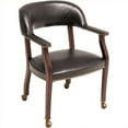 thumbnail image 1 of Regency Ivy League Vinyl Captain Reception Waiting Room Chair with Casters, 1 of 5