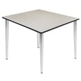 thumbnail image 1 of Regency Kahlo 48 in. Square Breakroom Table- Maple Top, Chrome Tapered Legs, 1 of 5
