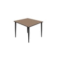thumbnail image 1 of Regency Kahlo 48 in. Square Breakroom Table- Noble Oak Top, Black Tapered Legs, 1 of 7