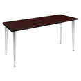 thumbnail image 1 of Regency Kahlo 60 x 24 in. Training Seminar Table- Mahogany Top, Chrome Tapered Legs, 1 of 4