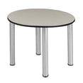thumbnail image 1 of Kee 30" Wood Round Slim Table - Maple/ Chrome, 1 of 3