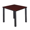 thumbnail image 1 of Regency 30 in. Small Square Breakroom Table- Mahogany Top, Black Legs, 1 of 5
