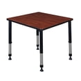 thumbnail image 1 of Regency Kee 30" Square Height Adjustable Classroom Table - Cherry, 1 of 5