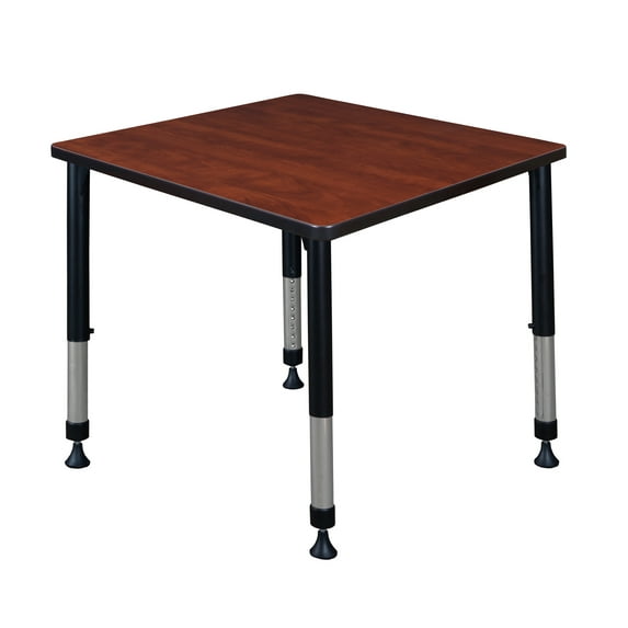 Regency Kee 30" Square Height Adjustable Classroom Table - Cherry