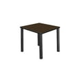 thumbnail image 1 of Regency Kee 30 in. Small Square Breakroom Table- Neo Walnut Top, Black Legs, 1 of 5