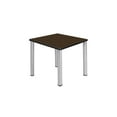 thumbnail image 1 of Regency Kee 30 in. Small Square Breakroom Table- Neo Walnut Top, Chrome Legs, 1 of 5