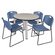 Regency Kee 36 Round Breakroom Table,Maple/ Chr TB36RNDPLBPCM44BE