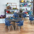 thumbnail image 1 of Tables > Height Adjustable > Round Table & Chair Sets, 36 W, 36 L, 23-34 H, Grey, 1 of 6