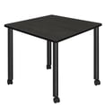 thumbnail image 1 of Kee 36" Square Mobile Breakroom Table in Ash Grey/ Black, 1 of 8