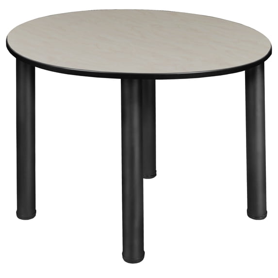 Regency Kee 36" Round Slim Table - Maple/ Black