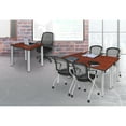 thumbnail image 1 of Regency Kee 42in. Square Breakroom Table- Cherry/ Chrome, 1 of 3