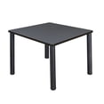 thumbnail image 1 of Regency Square Table with Black Post Leg in Grey, 1 of 3